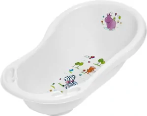 Koupací vanička 84 cm s výpustí - HIPPO bílá