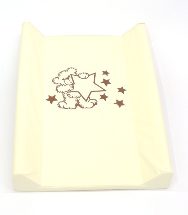 Přebalovací podložka pevná 70x50 cm (Méďa béžový s hvězdou)