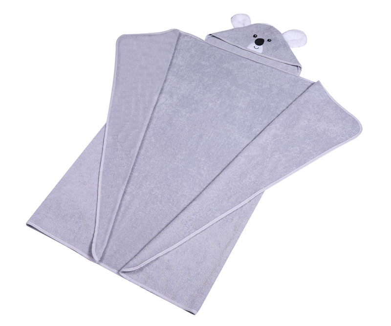 Osuška dětská froté ANIMALS 120x100 cm - ŠEDÁ KOALA