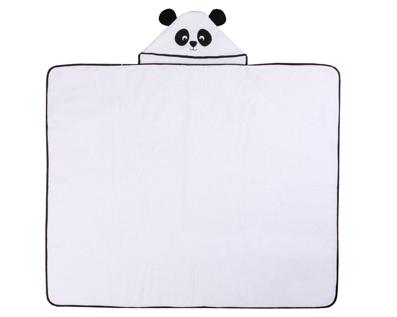 Osuška dětská froté ANIMALS 120x100 cm - BÍLÁ PANDA