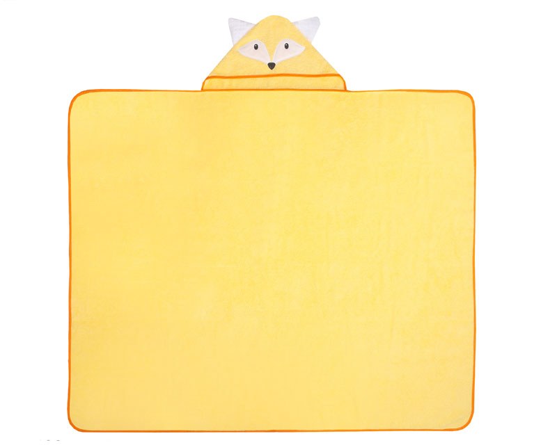 Osuška dětská froté ANIMALS 120x100 cm - ŽLUTÁ LIŠKA