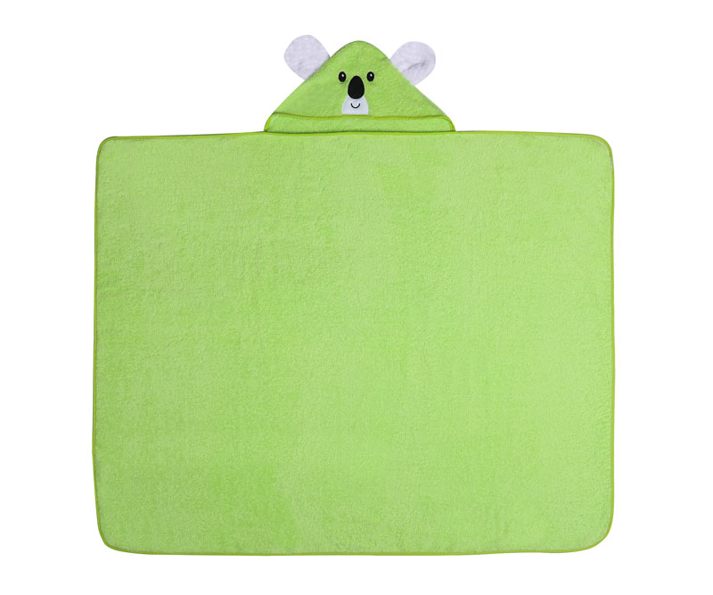 Osuška dětská froté ANIMALS 120x100 cm - ZELENÁ KOALA