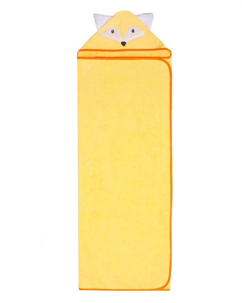 Osuška dětská froté ANIMALS 120x100 cm - ŽLUTÁ LIŠKA