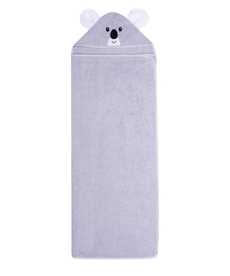 Osuška dětská froté ANIMALS 120x100 cm - ŠEDÁ KOALA