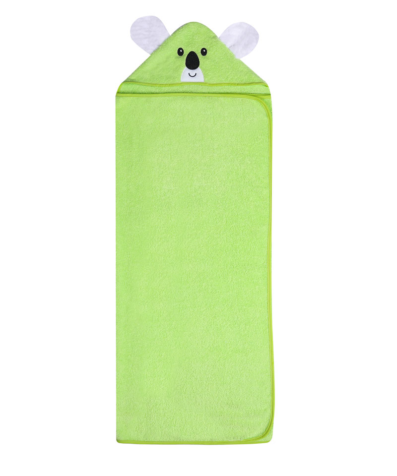 Osuška dětská froté ANIMALS 120x100 cm - ZELENÁ KOALA
